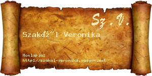 Szakál Veronika névjegykártya