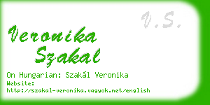 veronika szakal business card